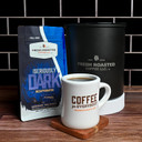 Fresh Roasted Coffee,Seriously Dark Decaf Artisan Blend,12 Oz Dark Roast, Kosher, Ground