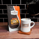 Fresh Roasted Coffee,Seriously Dark Artisan Blend,12 Oz Dark Roast, Kosher, Whole Bean