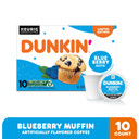 Dunkinã¢Â Blueberry Muffin Ground Coffee, Keurig K-Cup Pods, 10 Count