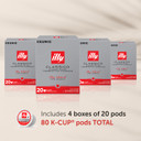 Illy Coffee K Cups - Coffee Pods For Keurig Coffee Maker  Classico Roast - Caramel, Orange Blossom & Jasmine - Mild, Flavorful & Balanced Flavor Pods Of Coffee - No Preservatives  20 Count, 4 Pack