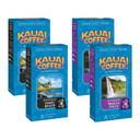 Kauai Coffee Wailua Falls Medium & Poipu Beach Dark Roast Variety Pack Espresso - Nespresso Original Compatible Capsules, Intensity 6 And 9, (4 Pack Of 10 Single-Serve Espresso Pods)