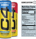 C4 Performance Energy Drink Official Variety Pack | Zero Sugar Carbonated Preworkout Energy | 150Mg Caffeine With Beta Alanine | 4 Flavors | 12 Fl Oz (12 Pack)