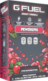 G Fuel Pewdiepie Energy Powder Packets, Sugar Free, Clean Caffeine Focus Supplement, Water Mix, Lingonberry Fruit Flavor, Focus Amino, Vitamin + Antioxidants Blend - 6 Stick Pack, 0.25 Oz