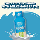 Ripple Vegan Protein Shake | Vanilla | 20G Nutritious Plant Based Pea Protein | Shelf Stable | No Gmos, Soy, Nut, Gluten, Lactose | 12 Oz, 12 Pack