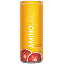 Aminolean Energy Drink  Sugar Free Amino Energy With Natural Caffeine & Vegan Amino Acids For No Jitters, Tingles, Or Crash, Blood Orange, 12 Pack
