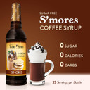 Jordan'S Skinny Syrups Sugar Free Coffee Syrup, Smore'S Flavor Drink Mix, Zero Calorie Flavoring For Lattes, Protein Shake, Food & More, Gluten Free, Keto Friendly, 25.4 Fl Oz, 2 Pack
