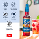 Torani Sugar Free Syrup, Hazelnut, 25.4 Ounce (Pack Of 4)