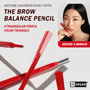 Espoir The Brow Balance Pencil #5 Light Brown | Eye Brow Pencil Quick And Easy To Draw Without Clumping With Slim Triangle Shape| A Detailed And Rich Eyebrow Texture | Korean Eyebrow Makeup5 Light Brown