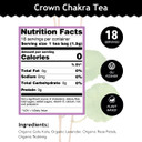 Buddha Teas - Crown Chakra Tea - Organic Herbal Tea - For Spiritual Connection - With Lavender, Gotu Kola Leaf, Rose Petal & Amethyst Essence - 100% Kosher - 18 Tea Bags (Pack Of 1)