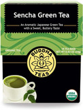 Buddha Teas - Organic Sencha Green Tea - For Health & Wellbeing - Japanese Green Tea - With Antioxidants & Minerals - Clean Ingredients - Caffeinated - Ou Kosher & Non-Gmo - 18 Tea Bags (Pack Of 1)