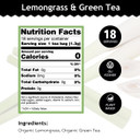 Buddha Teas - Organic Lemongrass & Green Tea - For Health & Wellbeing - Organic Tea - With Antioxidants & Minerals - Clean Ingredients - Caffeinated - Ou Kosher & Organic - 18 Tea Bags (Pack Of 1)