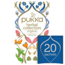 Pukka Organic Herbal Tea Collection, Five Herbal Blends 20 Tea Bags