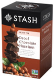 Stash Tea Decaf Chocolate Hazelnut Black Tea - Decaf, Non-Gmo Project Verified Premium Tea With No Artificial Ingredients, 18 Count (Pack Of 6) - 108 Bags Total