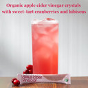The Republic Of Tea Organic Cranberry Hibiscus Apple Cider Vinegar Singles Sips, 14 Packets