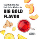 Tiesta Tea - Ginger Sweet Peach, Spicy Peach Herbal Tea, Premium Loose Leaf Tea Blend, Non Caffeinated Herbal Tea 50 Cups - 6 Ounce Refillable Tin