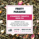 Tiesta Tea - Fruity Paradise | Strawberry Pineapple Green Tea | Premium Loose Leaf Tea Blend | Medium Caffeinated Green Tea | Make Hot Or Iced Tea & Up To 25 Cups - 1.6Oz Resealable Pouch