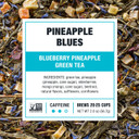 Tiesta Tea - Pineapple Blues | Blueberry Pineapple Green Tea | Premuim Tropical Loose Leaf Tea Blend | Medium Caffeinated Green Tea | Make Hot Or Iced Tea & Up To 25 Cups - 2 Ounce Resealable Pouch