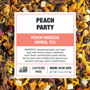 Tiesta Tea - Peach Party | Peach Hibiscus Herbal Tea | Premium Loose Leaf Tea Blend | Non-Caffeinated Fruit Tea | Make Hot Or Iced & Up To 50 Cups | Made W/Natural Ingredients - 4.5Oz Refillable Tin