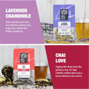 Tiesta Tea - Classic Loose Leaf Tea Gift Box | High To Non Caffeinated Tea Variety | Make Hot & Iced Tea | 5 Pouches Of Assorted Tea Blends W/English Breakfast, Green, Chai, Lavender & Herbal Tea