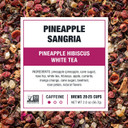 Tiesta Tea - Pineapple Sangria | Pineapple Hibiscus White Tea | Premium Loose Leaf Tea Blend | Low-Caffeinated Fruit Tea | Make Hot Or Iced Up & 25 Cups - 2 Oz Resealable Pouch