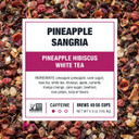 Tiesta Tea - Pineapple Sangria | Pineapple Hibiscus White Tea | Premium Loose Leaf Tea Blend | Low-Caffeinated Fruit Tea | Make Hot Or Iced Up & 50 Cups - 5.5 Oz Refillable Tin Can