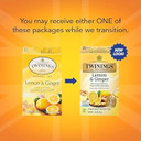 Twinings Lemon & Ginger Individually Wrapped Herbal Tea Bags, 20 Count (Pack Of 6), Tangy Lemon, Spicy Ginger, Caffeine Free, Enjoy Hot Or Iced Twinings Lemon & Ginger Individually Wrapped Herbal Tea Bags, 20 Count (Pack Of 6), Tangy Lemon, Spicy Ginger, Caffeine Free, Enjoy Hot Or Iced