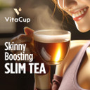 Vitacup Slim Instant Tea Packets For Diet Support, Oolong Tea W/B Vitamins, Garcinia, Inulin & Acai, On-The-Go Instant Sticks, 10 Ct
