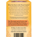 Yogi Tea Throat Comfort Tea - 16 Tea Bags Per Pack (4 Packs) - Herbal Tea For Throats - Organic Throat-Soothing Tea - Includes Licorice Root, Wild Cherry Bark, Slippery Elm Bark & More