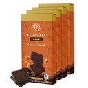 Choczero Vegan Caramel Crunch Keto Bark, Dark Chocolate Candy Bar With Caramel, Dairy Free, Sugar Free, Gluten Free, 3.2 Ounce (Pack Of 4)