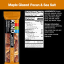 Kind Bars, Maple Glazed Pecan & Sea Salt, Healthy Snacks, Gluten Free, Low Sugar, 12 Count Kind Bars, Maple Glazed Pecan & Sea Salt, Healthy Snacks, Gluten Free, Low Sugar, 12 Count
