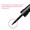 Almay Liquid Eyeliner, Waterproof, Fade-Proof Eye Makeup, Easy-To-Apply Liner Brush, 221 Black, 0.1 Ozblack Almay Liquid Eyeliner, Waterproof, Fade-Proof Eye Makeup, Easy-To-Apply Liner Brush, 221 Black, 0.1 Ozblack