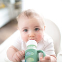 Dr. Brown'S Milestones 100% Silicone Baby Bottle Handles, Narrow, Removable Easy-Grip Transitional Sippy Cup Handles, Green, 4M+, 1 Pack