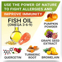 Allergy Relief + Glucosamine Dogs Bundle - Itchy Skin Treatment + Joint Pain Relief - Omega 3 & Pumpkin + Chondroitin, Msm - Dogs Itching & Licking Treats + Hip & Joint Care - 480 Chews - Made In Usa