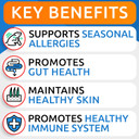 Allergy Relief + Omega 3 Bundle - Anti-Itch & Hot Spots + Skin Allergy - Omega 3 + Pumpkin + Enzymes + Epa&Dha Fatty Acid - Immune Supplement + Joint Health - 240 Chews + 360 Chews - Made In Usa