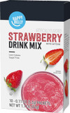 Amazon Brand - Happy Belly Drink Mix Singles, Strawberry With Caffeine, 1.1 Ounce (Pack Of 1) (Previously Solimo)