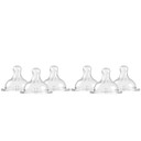 Amazon Brand - Mama Bear Wide-Neck Baby Bottle Nipple, Bpa-Free, Slow Flow (Pack Of 6)