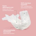 Attitude Eco-Conscious Disposable Diapers, Ewg Verified, Size 1/Newborn (< 9 Lbs), Ultra Absorbent For Baby, Vegan & Plant-Based, 28 Count