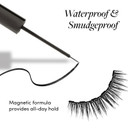 Glamnetic Magnetic Eyeliner - Black | Waterproof Liquid, All-Day Hold For Magnetic Eyelashes, Sweatproof, Paraben-Free - 7.5Ml0.25 Fl Oz (Pack Of 1)