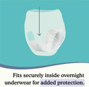 Because Overnight Incontinence Underwear & Booster Pad Bundle For Men & Women-Includes Underwear-White, Size Xl, 20 Count & Booster Pads, 20 Count- Absorbs Up To 10 Cups Of Liquid
