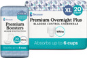 Because Overnight Incontinence Underwear & Booster Pad Bundle For Men & Women-Includes Underwear-White, Size Xl, 20 Count & Booster Pads, 20 Count- Absorbs Up To 10 Cups Of Liquid