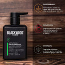Blackwood For Men Active Man Daily Shampoo - Thickening & Clarifying Shampoo For Normal To Oily Hair Or Scalp - Fights Hair Loss - Natural Vegan Formula - Sulfate Free With Ginseng & Aloe Vera (7Oz)