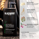 Blackwood For Men Workout Warrior Recovery Set Including Active Men Shampoo, Pure Moisture Body Wash, X-Punge Foaming Face Wash - Natural Vegan Formula