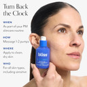 Bliss Renew & Smooth Night Face Serum- Aha Glycolic + Polyhydroxy Acid + Bliss Eye Do All Things Hydrating Eye Gel Depuff & Brighten Straight-From-The-Spa