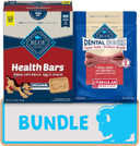 Blue Buffalo Health Bars And Dental Bones Dog Treats Variety Bundle