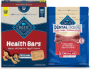 Blue Buffalo Health Bars And Dental Bones Dog Treats Variety Bundle
