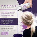 Bold Uniq Purple Shampoo & Boldplex 3 Bond Repair Hair Treatment Bundle - Revitalizes Bleached, Damaged Hair. Eliminates Brassy Yellow Tones. Paraben & Sulfate-Free, Vegan & Cruelty-Free