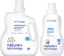 Bundle Of Attitude Liquid Laundry Detergent, Ewg Verified Laundry Soap, He Compatible, Vegan, Wildflowers, 40 Loads, 67.6 Fl Oz + Fabric Softener, Wildflowers, 40 Loads, 33.8 Fl Oz