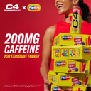 C4 Energy Drink X Cherry Popsicle, Carbonated Sugar Free Pre Workout Performance Drink With No Artificial Colors Or Dyes, 16 Oz, Pack Of 12