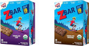 Clift Kid Zbar Organic Soft Baked Whole Grain Snack Bars, Chocolate Chip & Chocolate Brownie Flavors, 1.27 Oz. (18 Pack Each)