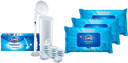 Clorox Toiletwand Disposable Toilet Cleaning System With Storage Caddy And Refill Heads And Clorox Disinfecting Wipes With Moisture Lock Lid Bundle